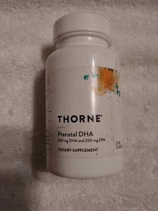Thorne Prenatal DHA 60 Gelcaps Exp. 08/25 - Picture 1 of 2