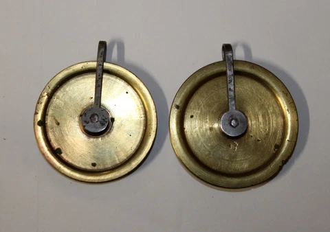 Pair of Antique Tall Case, Grandfather Clock Pulleys Cover
