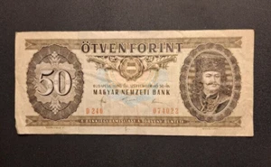 1980 Hungary 50 Forint Banknote Pick# 170- Very Nice Circ - c6166xcn - Picture 1 of 2