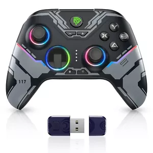 NEW! RGB Lighting Wireless Controller-EasySMX X15 /PC/ Android/ Steam/Switch - Picture 1 of 18