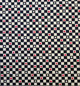 Red White Blue Check Fabric Vintage 1992 Fabric Traditions 30 X 44 Inches Cotton - Picture 1 of 3