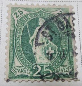 Switzerland Stamp 1882 25C StampBook3-584 - Picture 1 of 1
