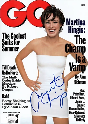 Martina Hingis Signed GQ Magazine June 1998 - JSA Authentication - Image 1 of 4