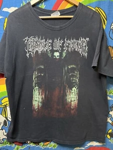 Vtg Y2K Cradle Of Filth T Shirt Mens XL You Called And I Came 2 Sided Black - Picture 1 of 6