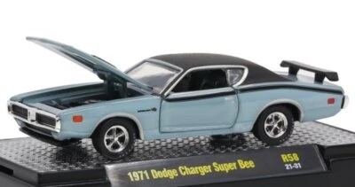 DODGE Charger Super Bee - 1971 - bluegrey - M2 Machines 1:64 - Bild 1 von 4