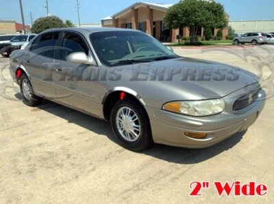 for:2000-2005 Buick Lesabre Stainless Fender Trim Molding Wheel Well Lip 4Pc 2" - Image 1 of 4