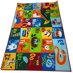 ABC Rug, Educational Play Rug, Area Rug, Kids Rug, Children Rug, 51”x72” - Picture 1 of 23