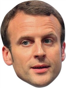 Emmanuel Macron  French Politician 2D Single Card Party Face Mask France