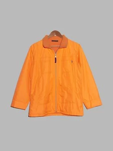 Marithe Francois Girbaud fluorescent orange fleece lined high neck jacket - M S - Picture 1 of 12