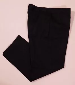 Pantalón para mujer TALBOTS negro algodón seda satinado frente plano de firma talla 12 - Imagen 1 de 6