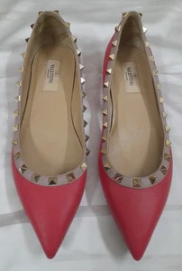 Valentino Garavani studded flat ballets 38EU - Picture 1 of 15