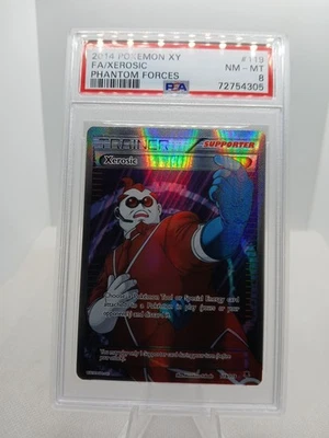 2014 POKEMON GAME XY XEROSIC FA PHANTOM FORCES #119 PSA 8 TRAINER CARD HOLO  - Image 1 of 4