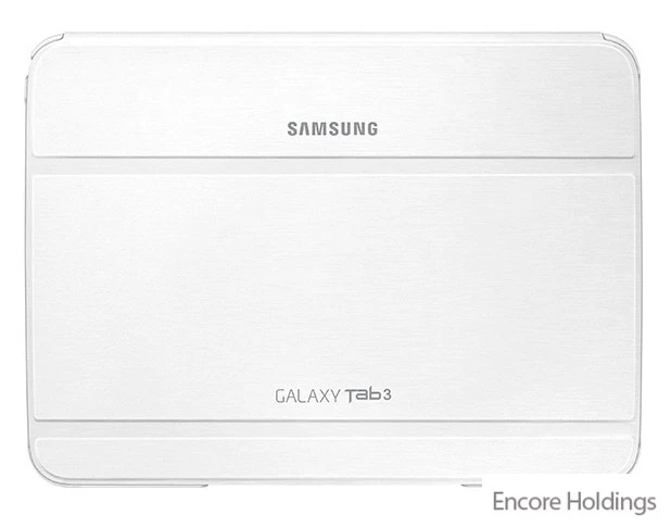 Samsung Carrying Case (Book Fold) - White - Synthetic Leather EF-BP520BWEGUJ - Image 1 of 1