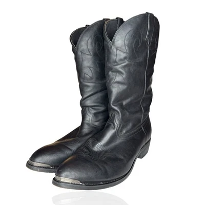 Botas de cuero Durango para hombre 14 EE ANCHO SW540 puntas de metal negro vaquero occidental EE. UU. Foto 1 de 4