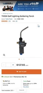 Turbotorch Extreme® Tx500 Series Self-Igniting Swirl Hand Torch, Tx-504 - Picture 1 of 3