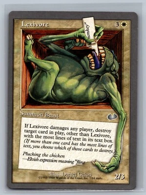 Magic The Gathering Unglued Lexivore #7/94 MTG TCG CCG - Image 1 of 2