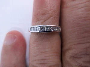 ZALES 14K Gold Diamond Wedding Band Diamond=2/3 Carat F-SI2 Value=$6,500 - Picture 1 of 12