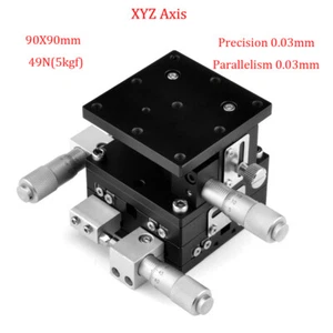XYZ 3 Axis Linear Stage Manual Trimming Platform Bearing Tuning Sliding Table - Picture 1 of 12