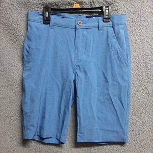 Izod Shorts Size 14 Boys Flat Front Stretch New Provence Blue  - Picture 1 of 9