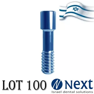 LotX100 Titan Befestigungsschrauben für Abutment schmal blau farbbeschichtet - Bild 1 von 1