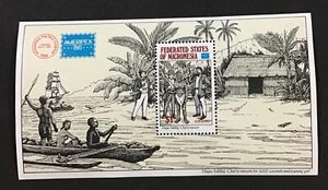Micronesia 1986 XF Sc#C25 Souvenir Sheet,     (W44) - Picture 1 of 2