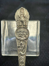 VINTAGE STERLING SILVER SPOON KANSAS WITH EAGLE -5.75"