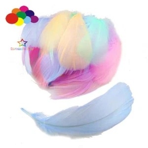 27 color 100 Pcs / Lot Colourful Goose feather 4-7 cm Stage Props Dream Catcher - Picture 1 of 138
