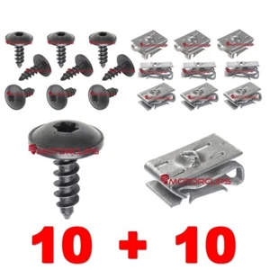 Undertray Screws Clamps For Some Audi A3 8P Bottom Engine Splash Guard Cover x20 - Picture 1 of 11