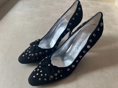 Dolce & Gabbana Vero Cuoio Gamuza Tachuelas y Adornos de Picos Mujer 39.5 Foto 1 de 4