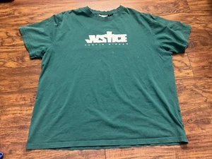 Camiseta para hombre Justin Bieber Green Justice XXL cantante de música pop gira Y2K - Imagen 1 de 8