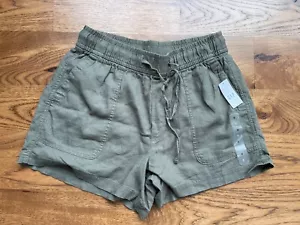 GAP Green Linen Shorts - NWT - Women's Size Small - Picture 1 of 3