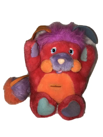 VINTAGE PLUCKY POPPLE 1986 PIGGY BANK RED-ORANGE-PURPLE-PINK RARE 1980'S POPPLES Cover