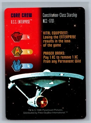 Fleer Skybox Star Trek The Card Game CCG U.S.S. Enterprise TCG - Image 1 of 2