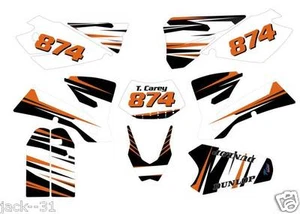 Racing DESIGN KTM EXC 125 200 250 300 450 525 Motocross CUSTOM PLATE Kit 2004 - Bild 1 von 1