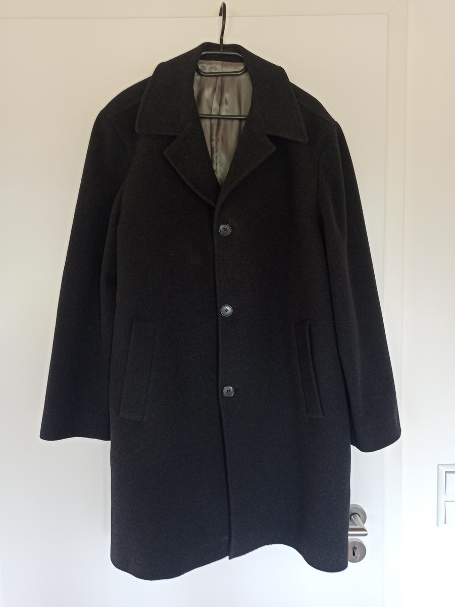 Herrenmantel Winter - Länger Wollmantel Im Slim Fit | Warme Jacke Für Business & Freizeit