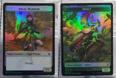 Magic - Angel Warrior/Insect - Foil/Token - Zendikars Erneuerung: Extras - EN/NM - Bild 1 von 3