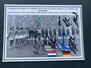 Weltmeister 1974 DFB komplett signiert signed Foto 10x15 Autogramm RARITÄT - Picture 1 of 1