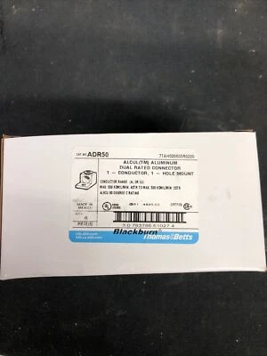 6- Blackburn ADR50 Aluminum Solderless Lugs NEWWWWW IN BOX - Image 1 of 4