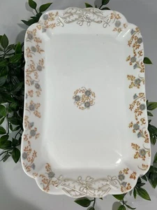 Vintage Haviland & Co Limoges Floral Rectangular Serving Platter - Picture 1 of 13