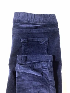 Vineyard Vines Pants Girl's Size 16 Blue Corduroy Adjust Waist Taper Leg Whale - Picture 1 of 9
