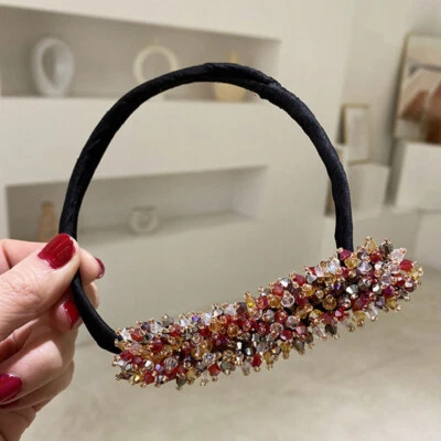 Herramientas para hacer moños de pelo flor perla para mujer pinzas de cola de caballo torcido francés acceso para el cabello⇓ Foto 1 de 4