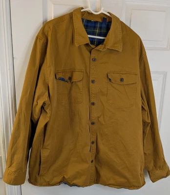 Land's End, Men's, Schacket, blanket lining, mustard yellow, size XXL - Image 1 of 4