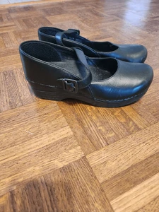 Dansko Black Leather shoe size 38 Mary Jane - Picture 1 of 6
