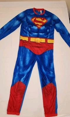 DC Comics Superman Adulto Talla Mediana Una Pieza Pijama Traje Cremallera Juegos con disfraces Sin Capa Foto 1 de 4