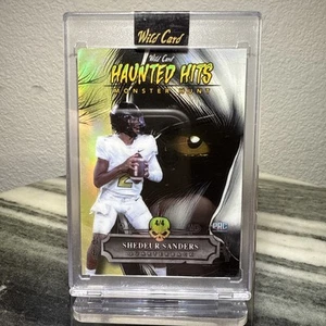2024 Wild Card Shedeur Sanders Haunted Hits Monster Hunt 4/4 Cleveland Browns - Bild 1 von 2