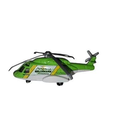 Matchbox Adventure Crew Mission Chopper Diecast Helicopter Green - Image 1 of 4