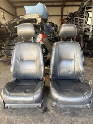 ☑️ Juego de asientos de conductor y pasajero delantero derecho Lexus IS300 cuero eléctrico negro OEM Foto 1 de 4