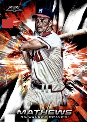 2018 Topps Fire #83 Eddie Mathews - Image 1 of 2