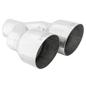 MBRP T5183 Stainless Steel Dual Staggered Round 3 inch Universal Fit Exhaust Tip - Foto 1 di 6