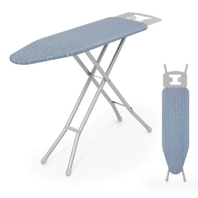 48" x 13.5" Carbon Steel Ironing Table w/ 7-Level Height & Heat Resistant Cover - Image 1 of 4